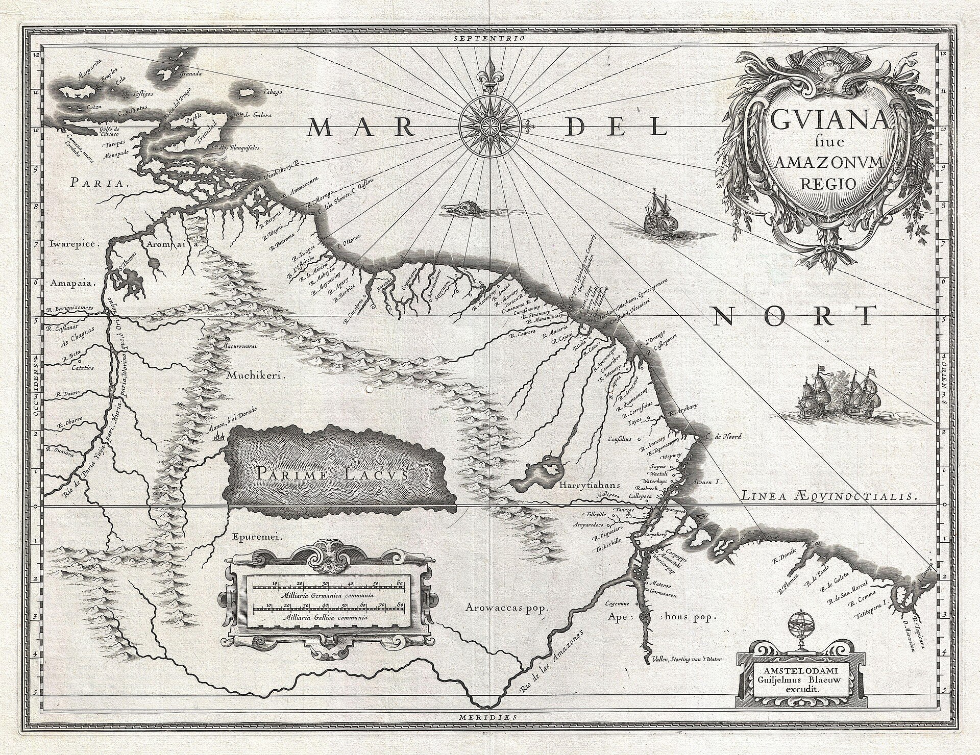 Detail of an engraved map cartouche